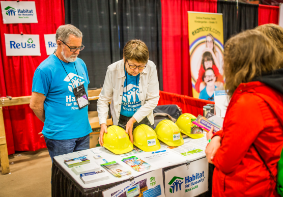 Habitat for Humanity station at job fair